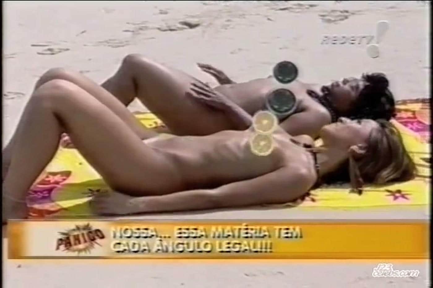 Sabrina Sato topless beach