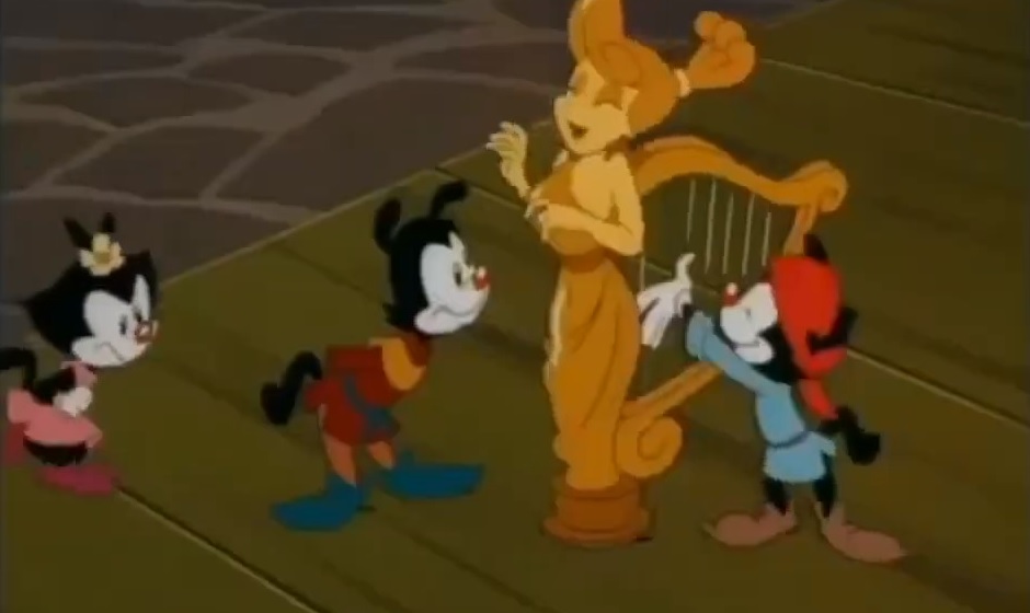 Aninmaniacs harp tickle