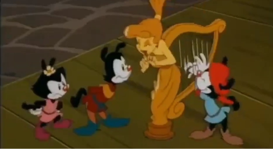 Aninmaniacs harp tickle