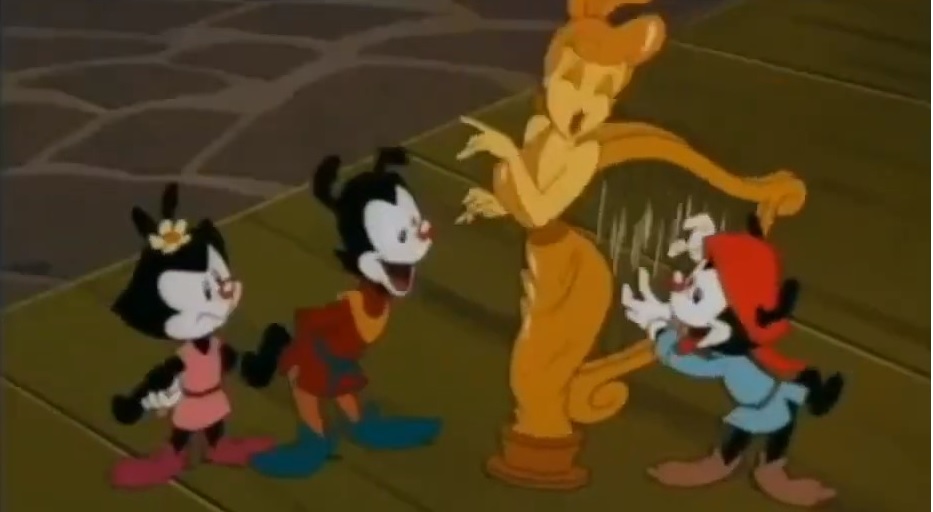 Aninmaniacs harp tickle