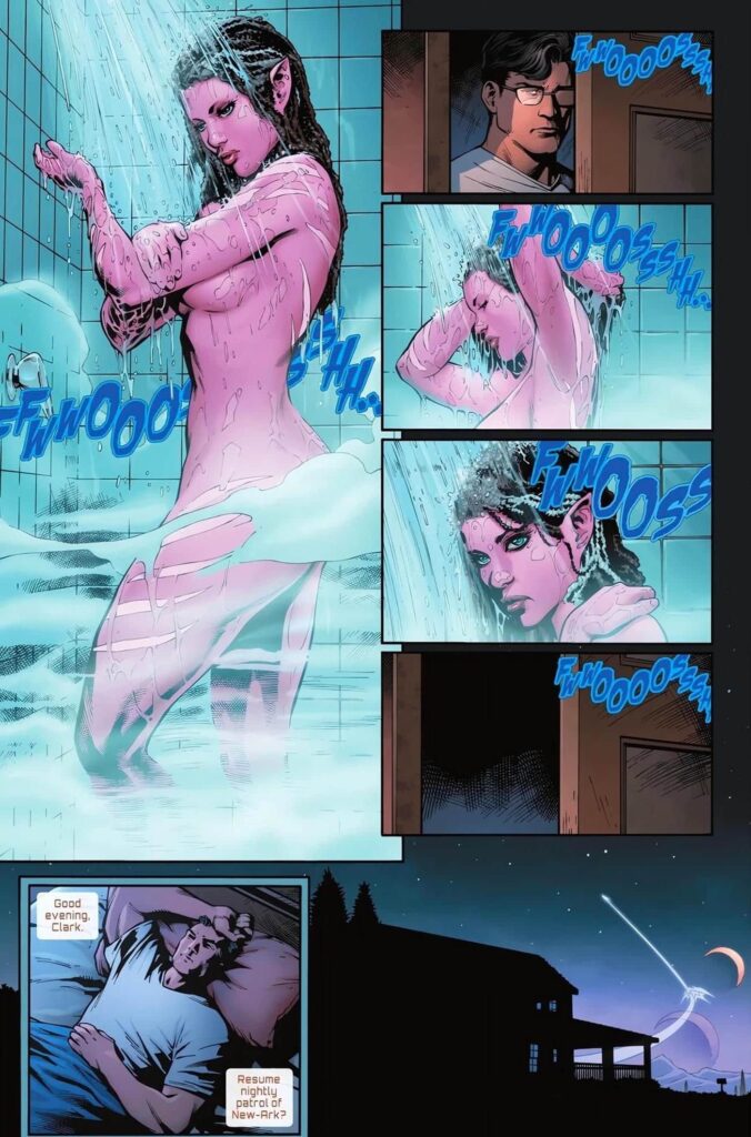 Hope Green Lantern nude shower