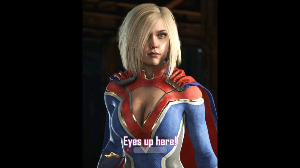 Power Girl Eyes Up Here!