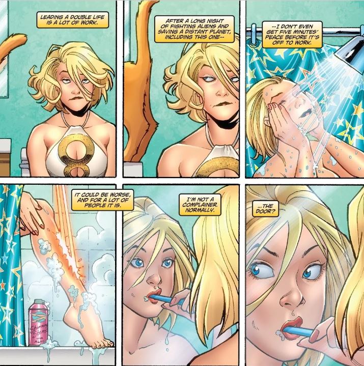 Power Girl shower