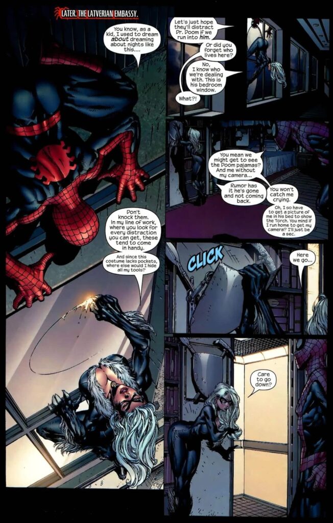Black Cat big boobs distraction