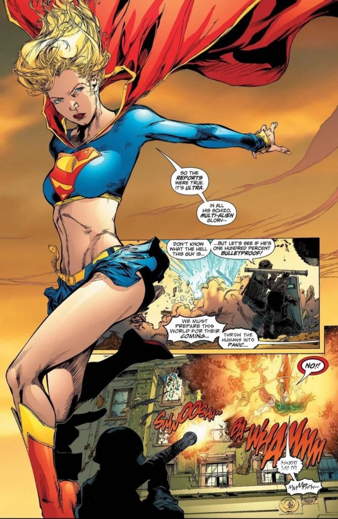 Supergirl's skirt