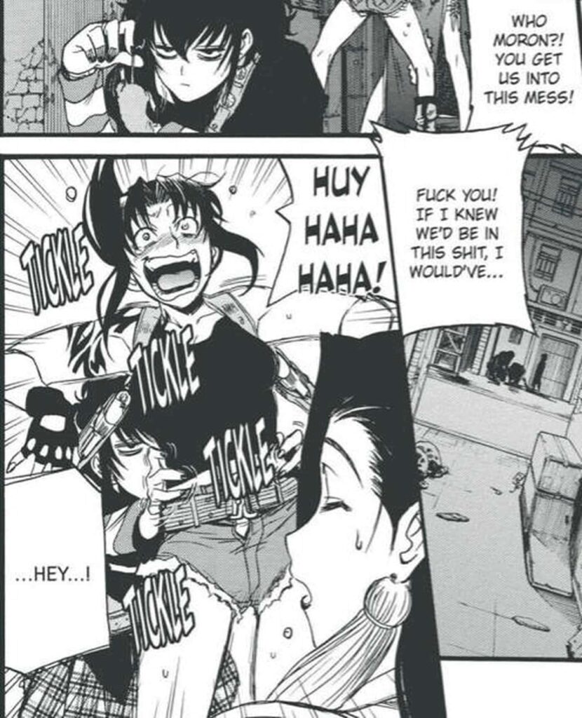 Black Lagoon Revy tickled