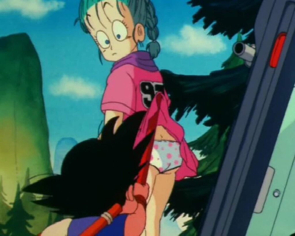 Bulma's slip scenes