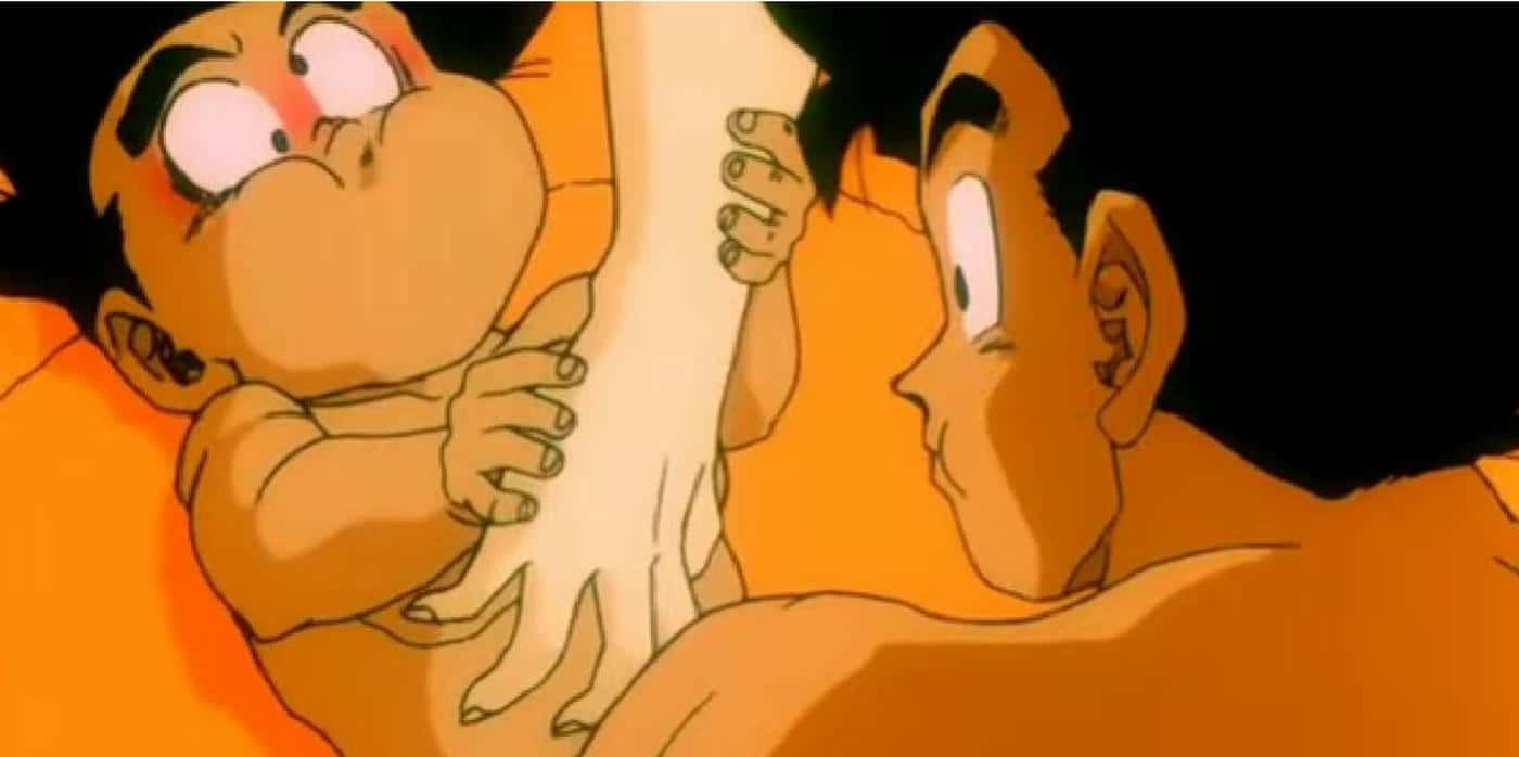 Chichi tickels Gohan