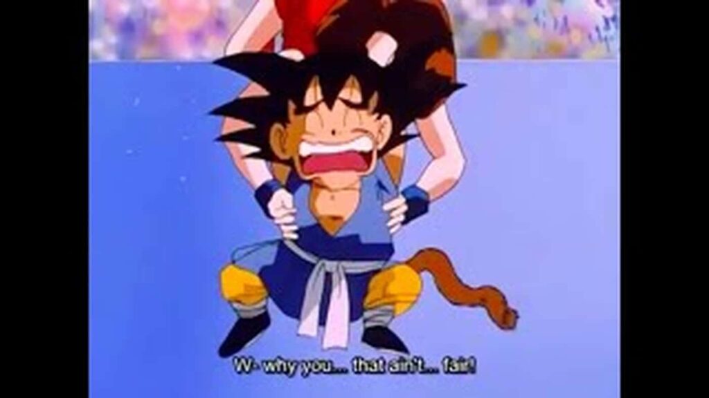 Goku tickled GT