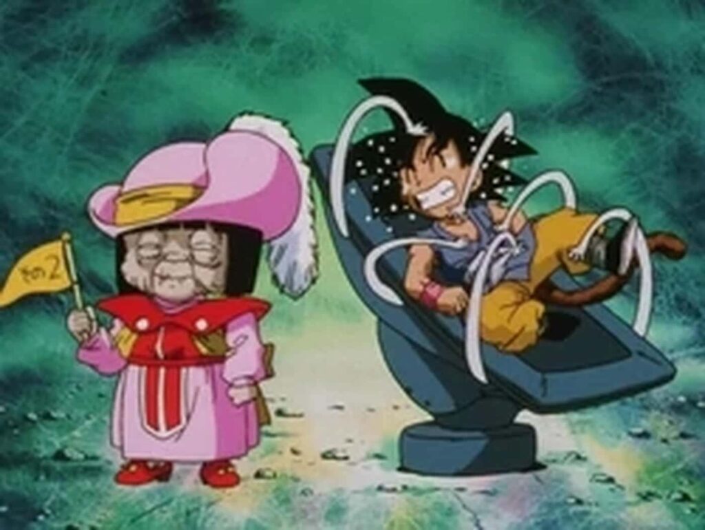 Goku tickled GT