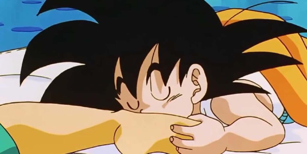 Goten tickles Trunks
