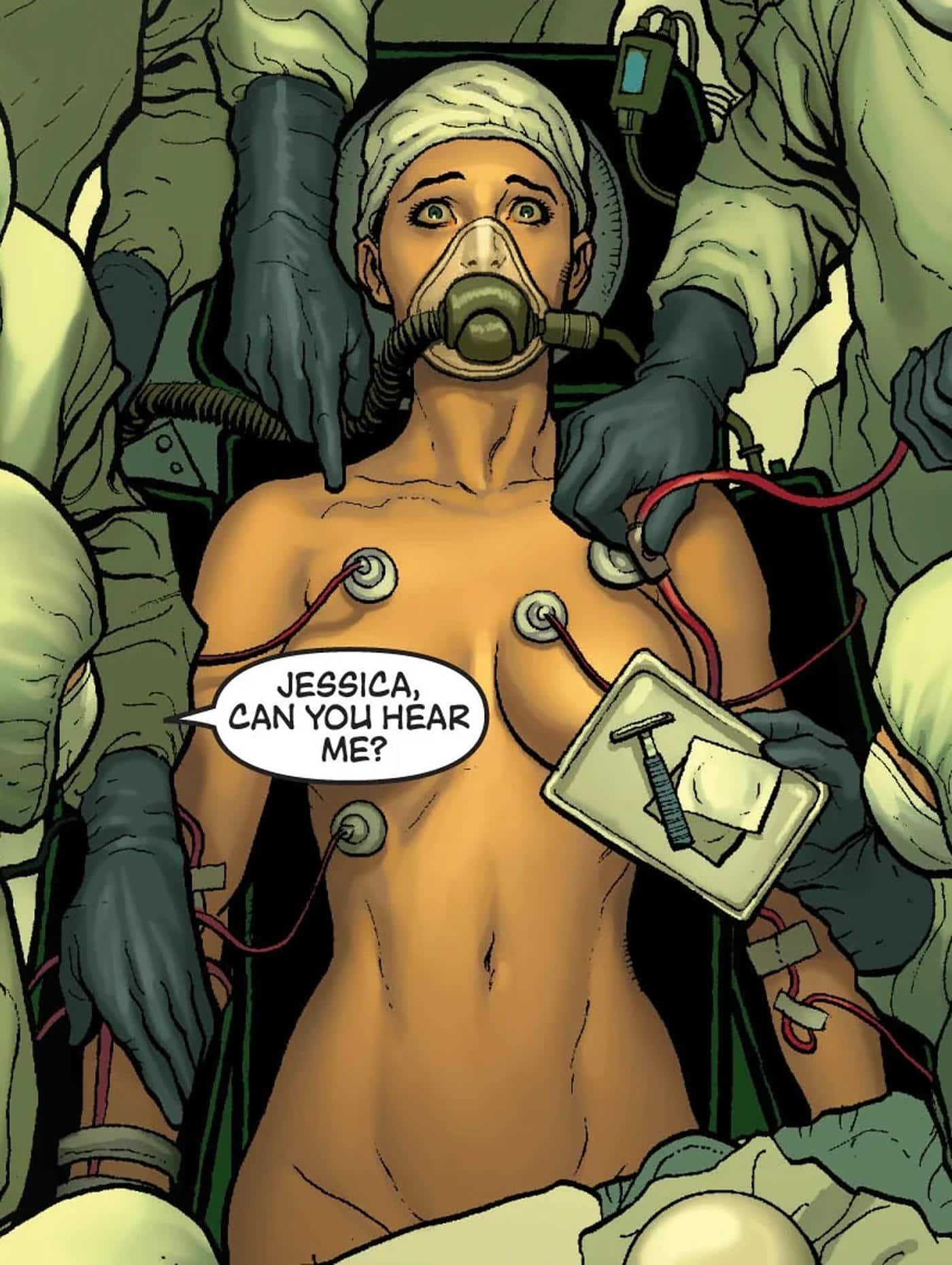 Spider-Woman topless