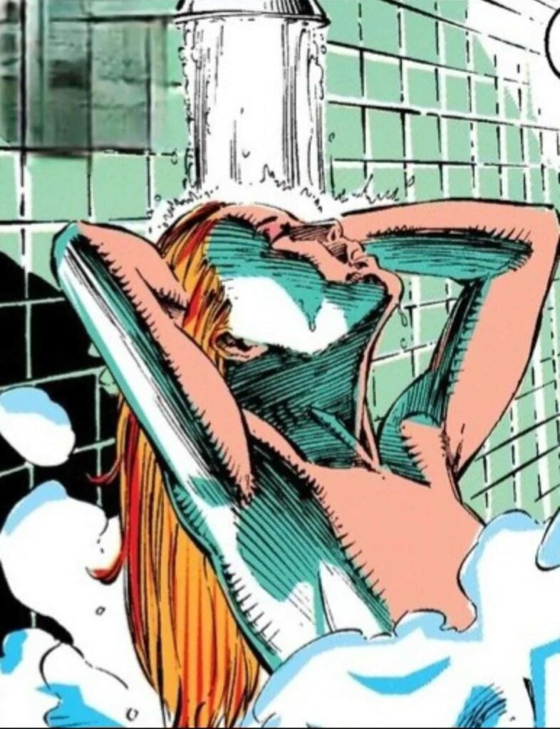 Jean Grey shower - Uncanny X-Men #273